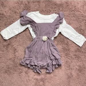 Baby Girl Ruffle Sleeveless Boutique Romper size 18 mo